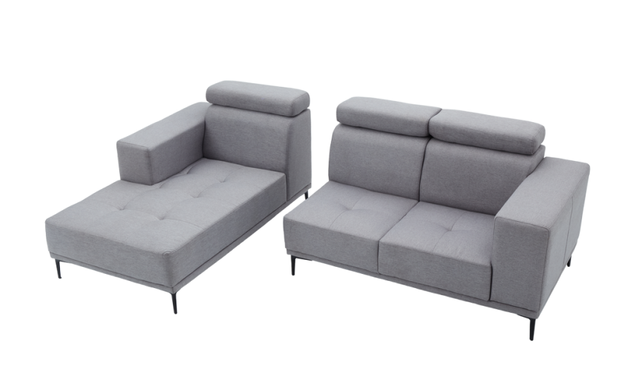 WARRICK L-Shape Fabric Sofa Luxe Life PH