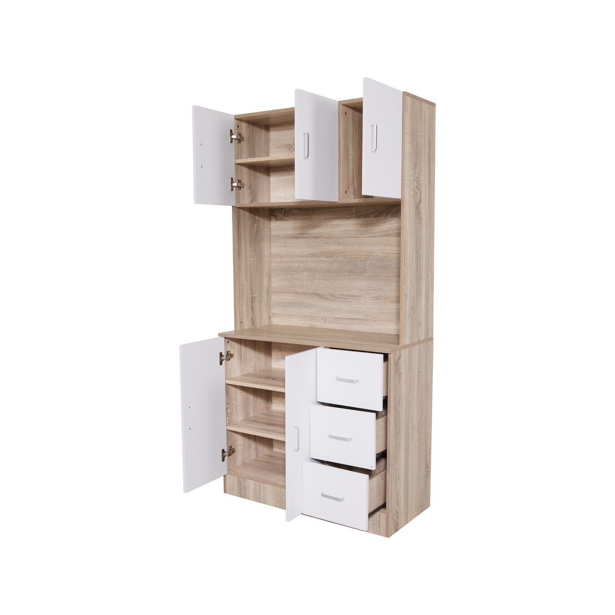 MERCY Kitchen Tall Cabinet ( 5 Door 3 Drawer ) Furnigo