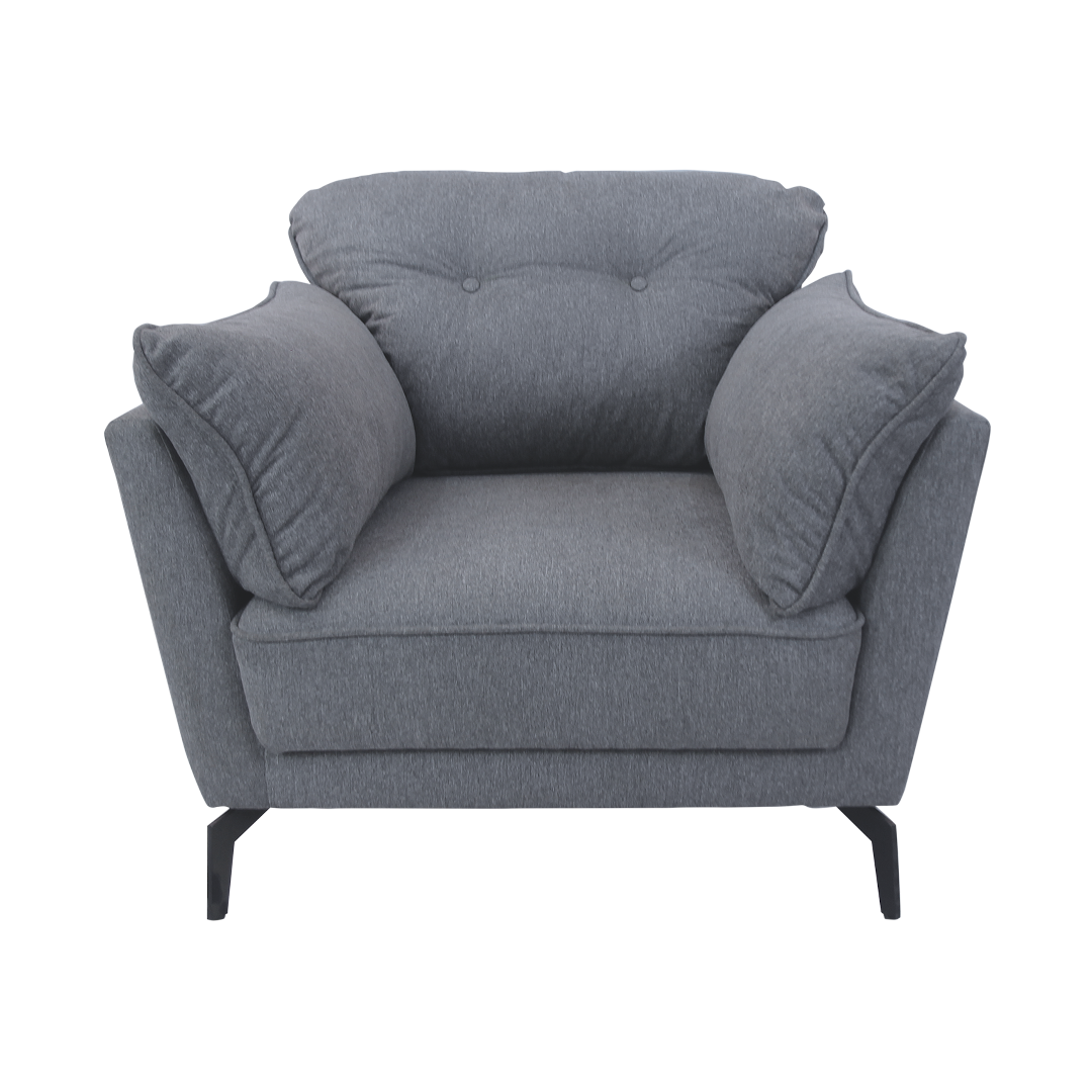 WILLY 1-Seater Fabric Sofa Affordahome