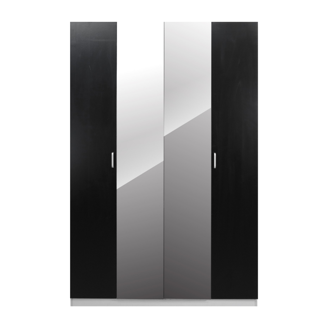 CARLTON Wardrobe 4 Door with 2 mirrors Furnigo