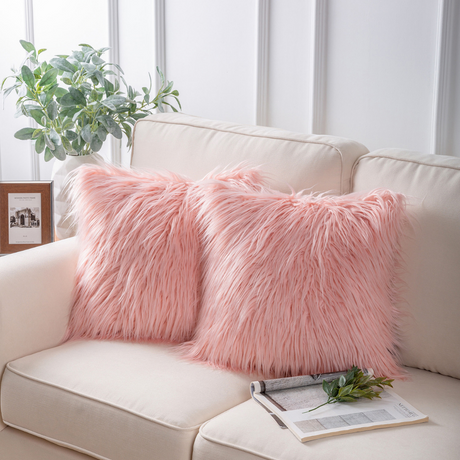 Pica Pillow - KIRBY Long Plush Hair Throw Pillow Case with Pillow Pica Pillow