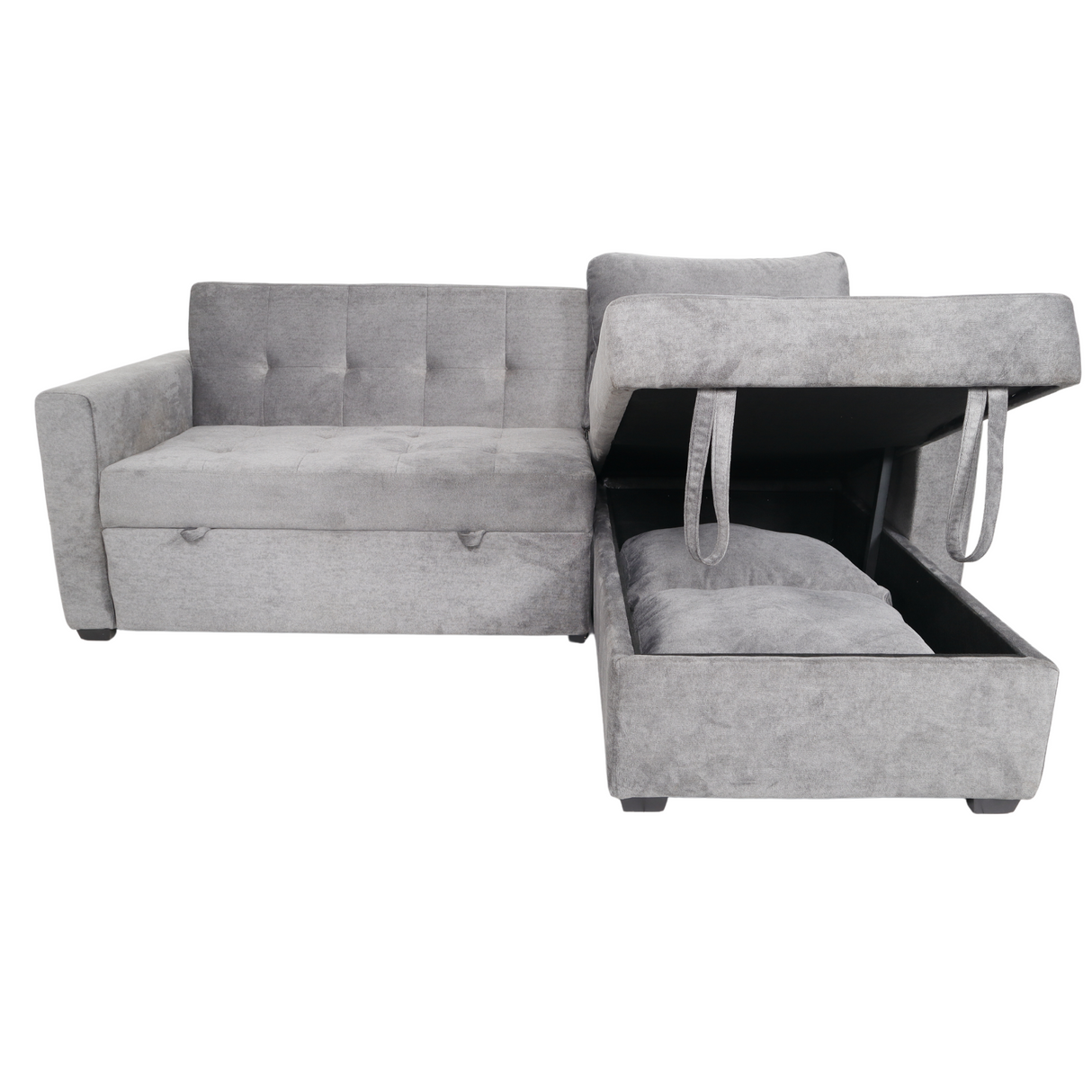 DARCY Sofabed with Storage Chaise Furnigo