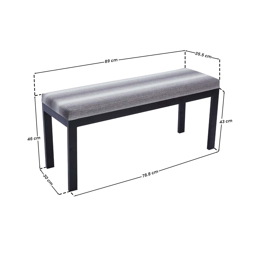 BASTILLE Bench w/ cushion AF Home