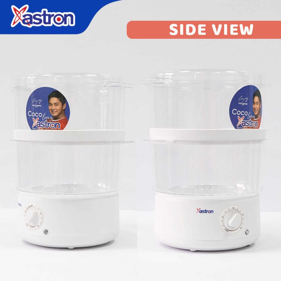 ASTRON FS-48 2-Layer Electric Food Steamer 400W 4.8L (White) Astron