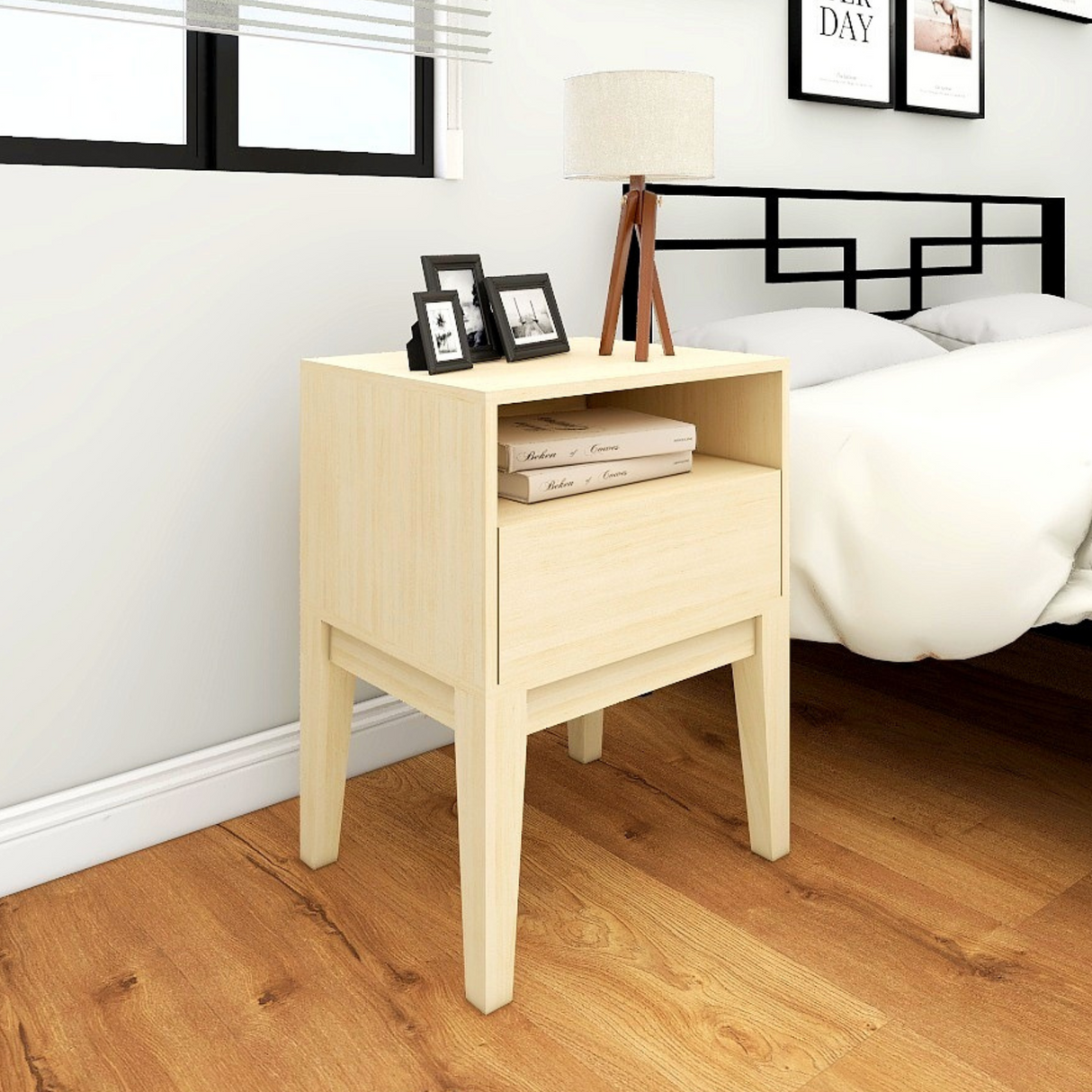 COOPER 1-Drawer Side Table Affordahome
