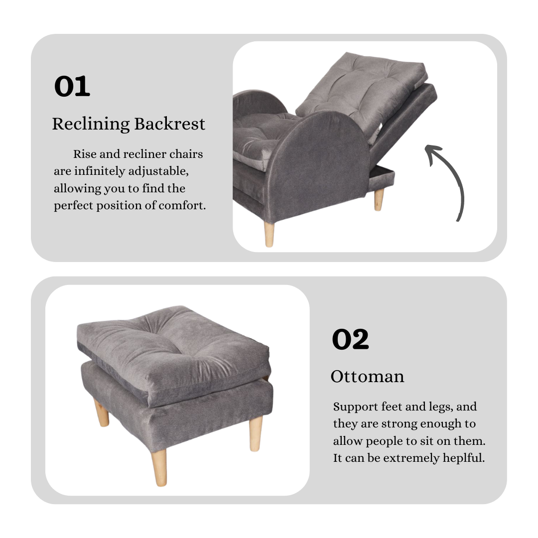 FIONA Reclining Fabric Chair AF Home