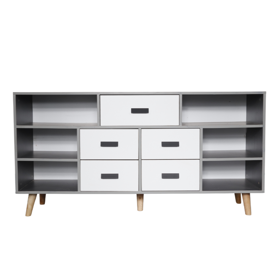 OMEGA Back Cabinet with Drawers Furnigo