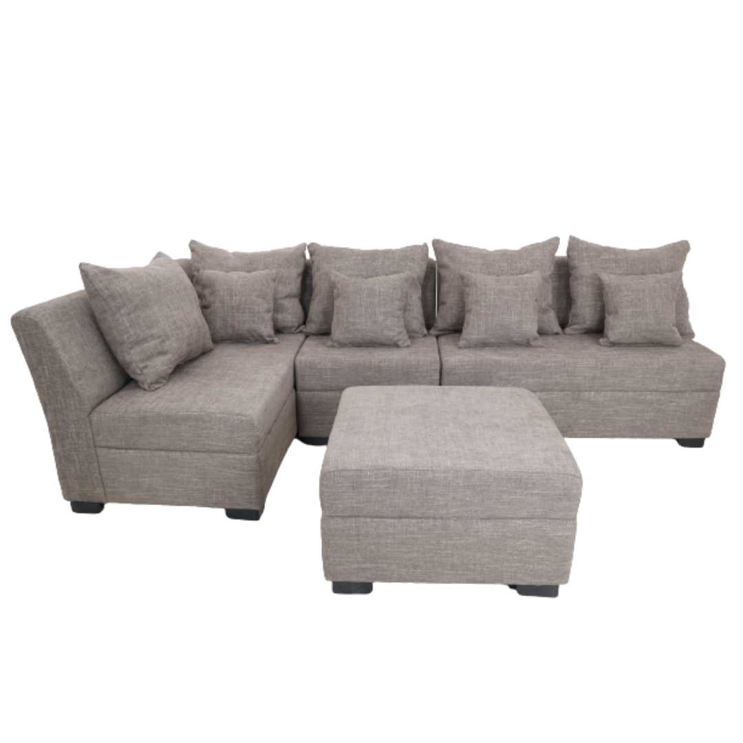 SLANE L-Shape Corner Fabric Sofa Furnigo