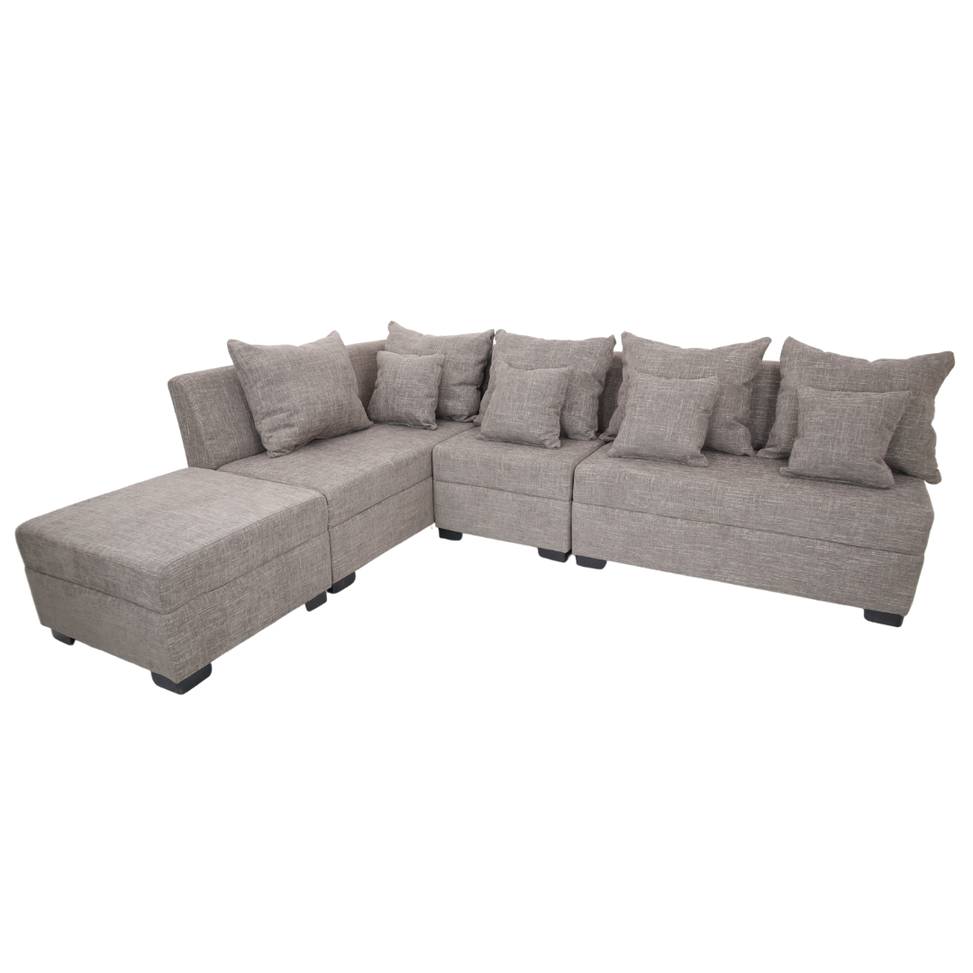 SLANE L-Shape Corner Fabric Sofa Furnigo