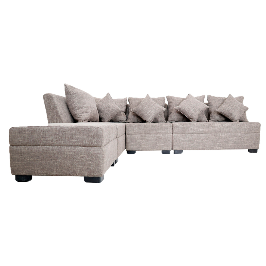 SLANE L-Shape Corner Fabric Sofa Furnigo