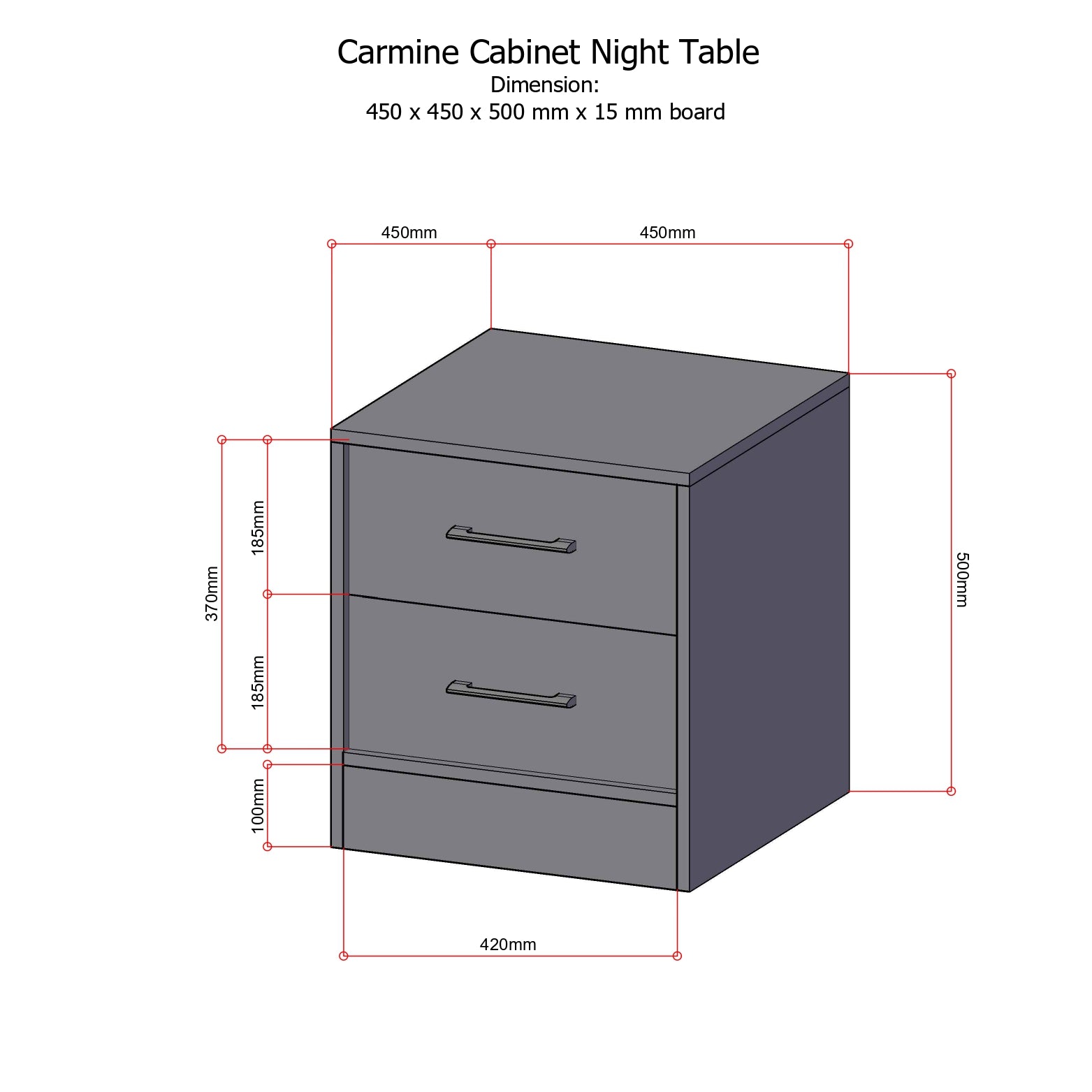 CARMINE Night Table AF Home