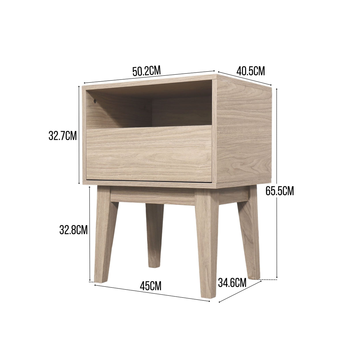 COOPER 1-Drawer Side Table Affordahome