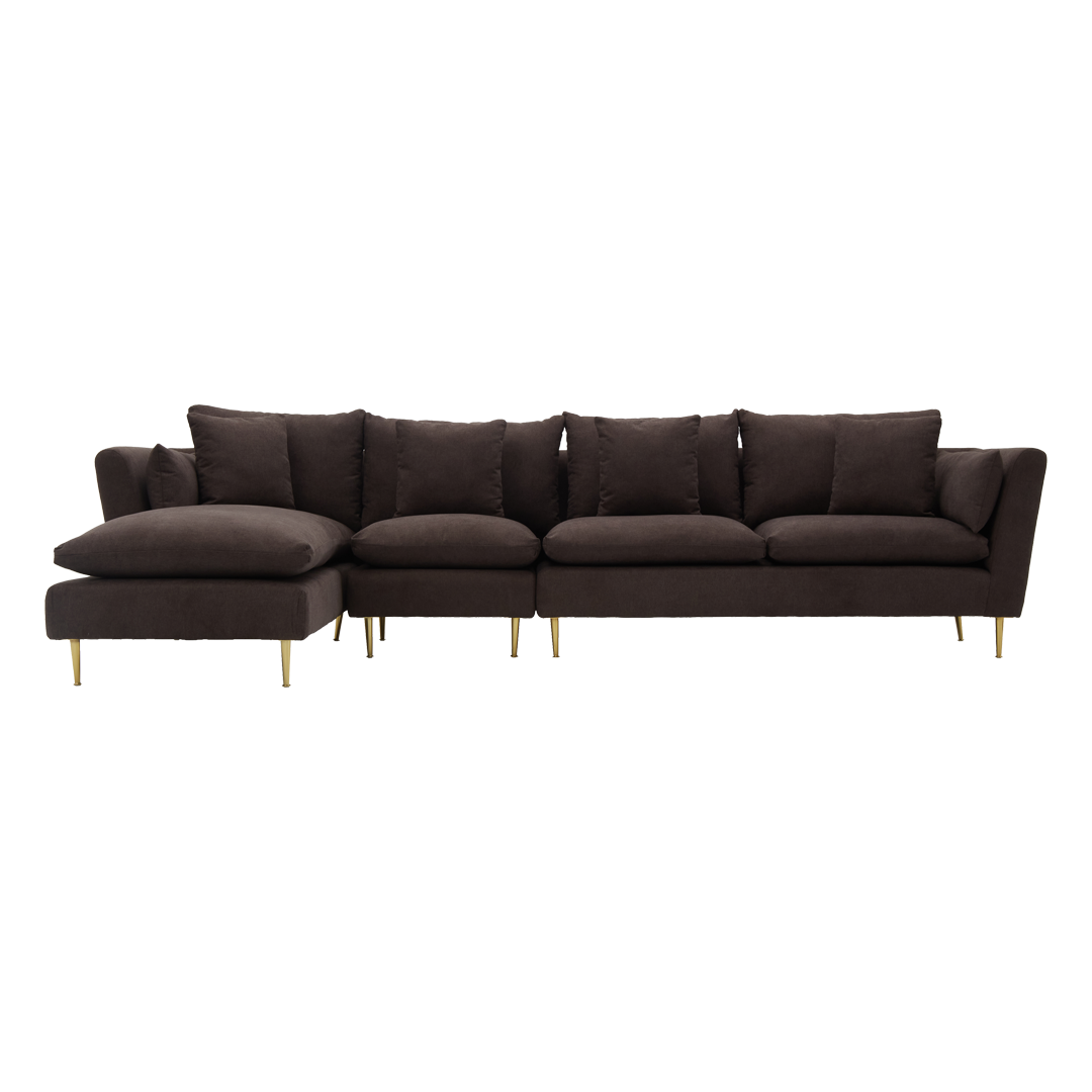 ARMANI L-Shape Fabric Sofa Furnigo