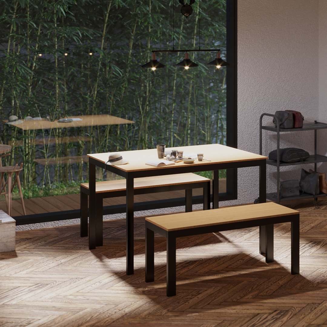 BASTILLE Dining Set w/o Cushion Affordahome