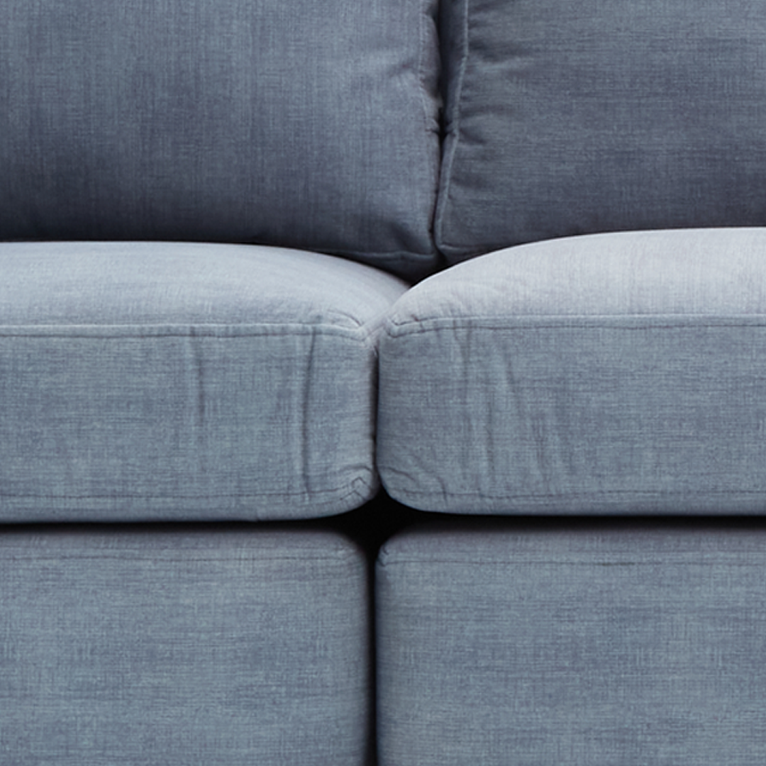 BLAINE Fabric Sofa with Ottoman Furnigo