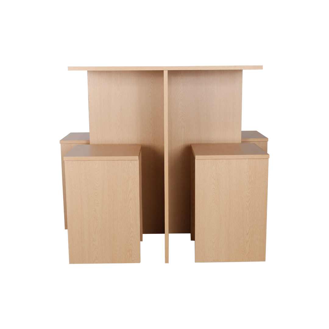 BRANDON Minimal 4-Seater Dining Set Affordahome