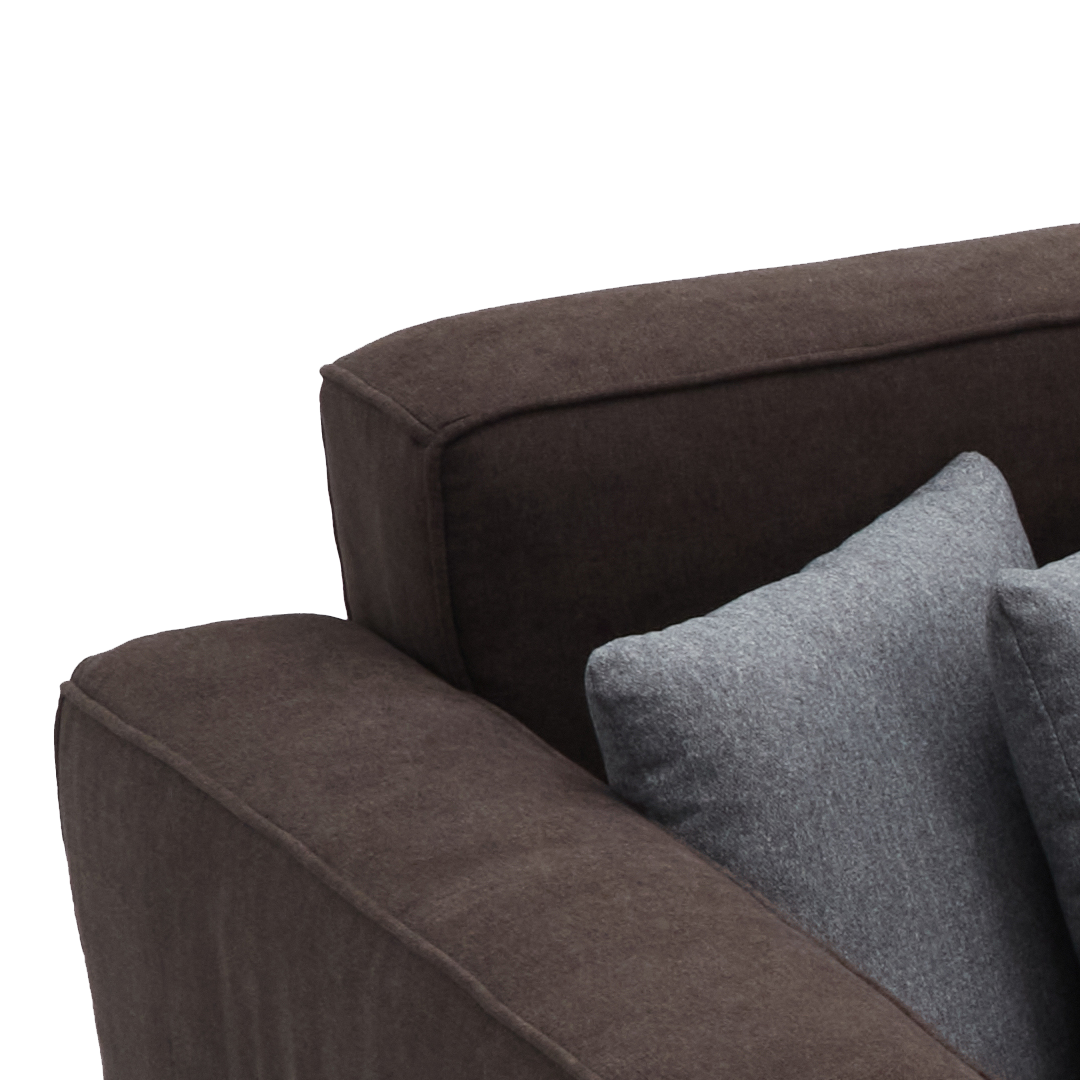 CHANDLER 3-Seater Sofa with Ottoman Furnigo