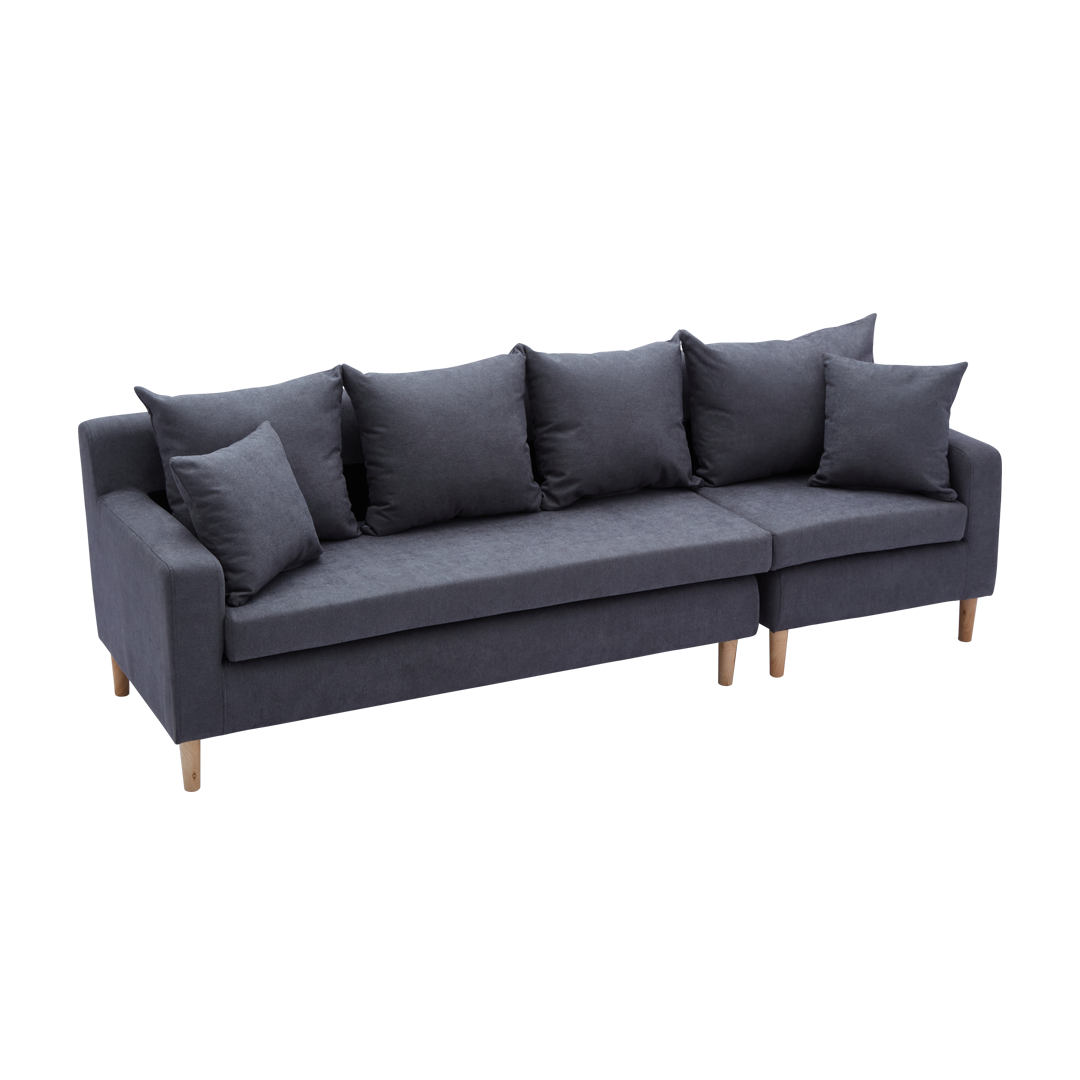 ERICH L-Shape Sofa with Modular Ottoman Furnigo