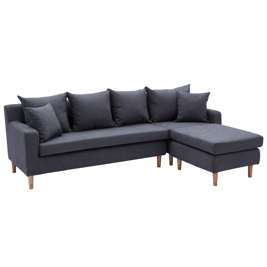 ERICH L-Shape Sofa with Modular Ottoman Furnigo