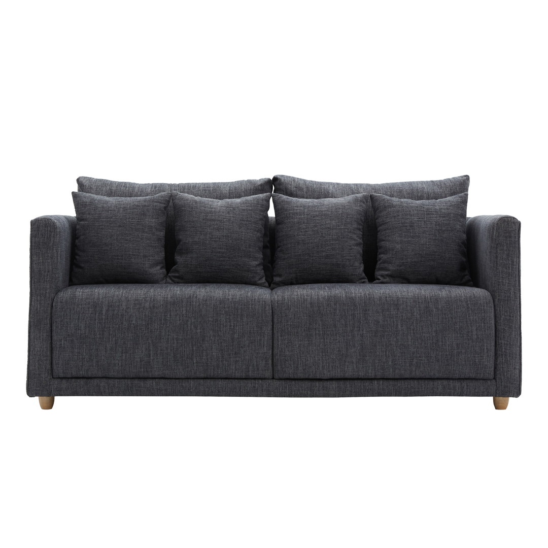 FALLON 2-Seater Fabric Sofa with Ottoman Furnigo