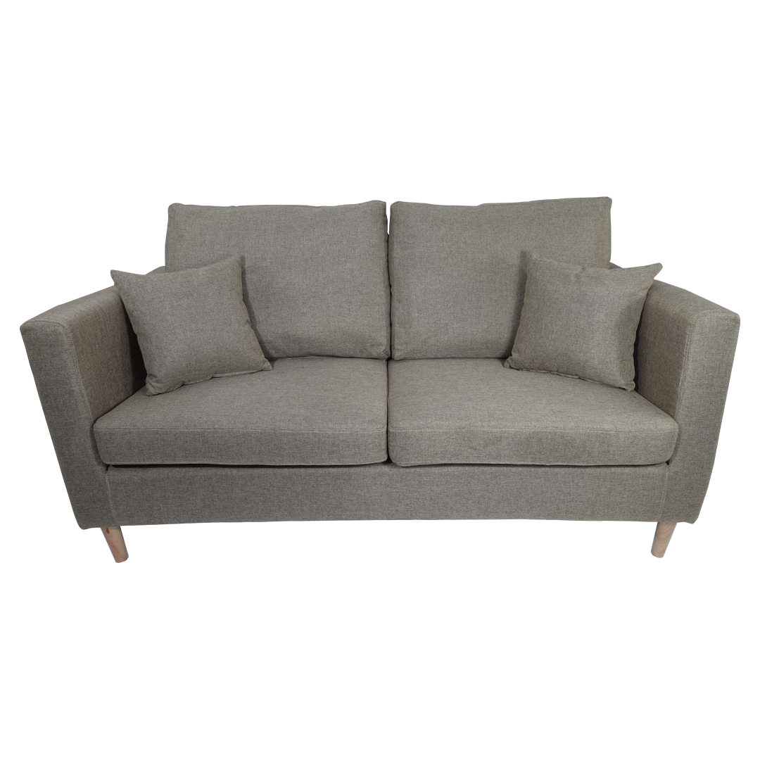 SANDY 2-Seater Fabric Sofa with Pillows Affordahome