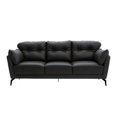 WILLY 3-Seater Leather Sofa Furnigo