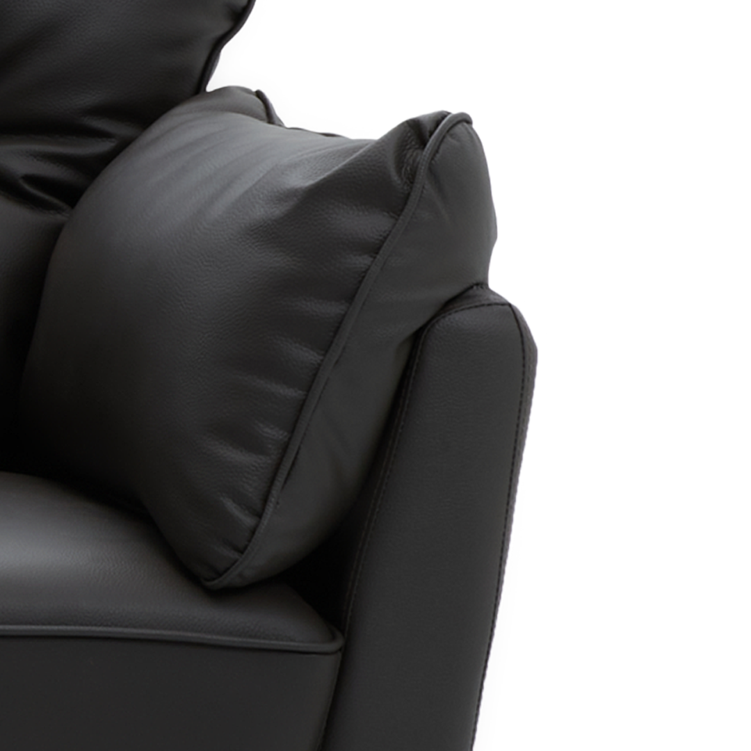 WILLY 3-Seater Leather Sofa Furnigo