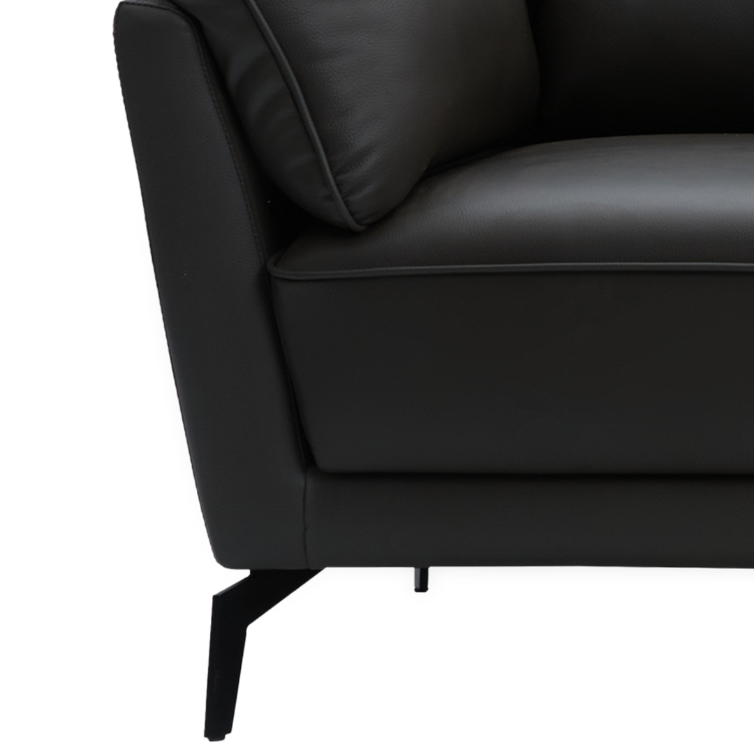 WILLY 3-Seater Leather Sofa Furnigo