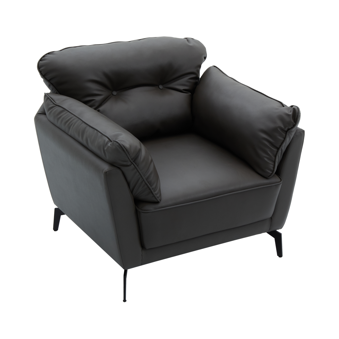 WILLY 1-Seater Leather Sofa Furnigo