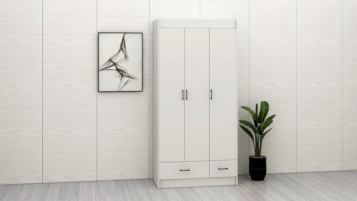 CARMINE 3 Door Wardrobe Furnigo