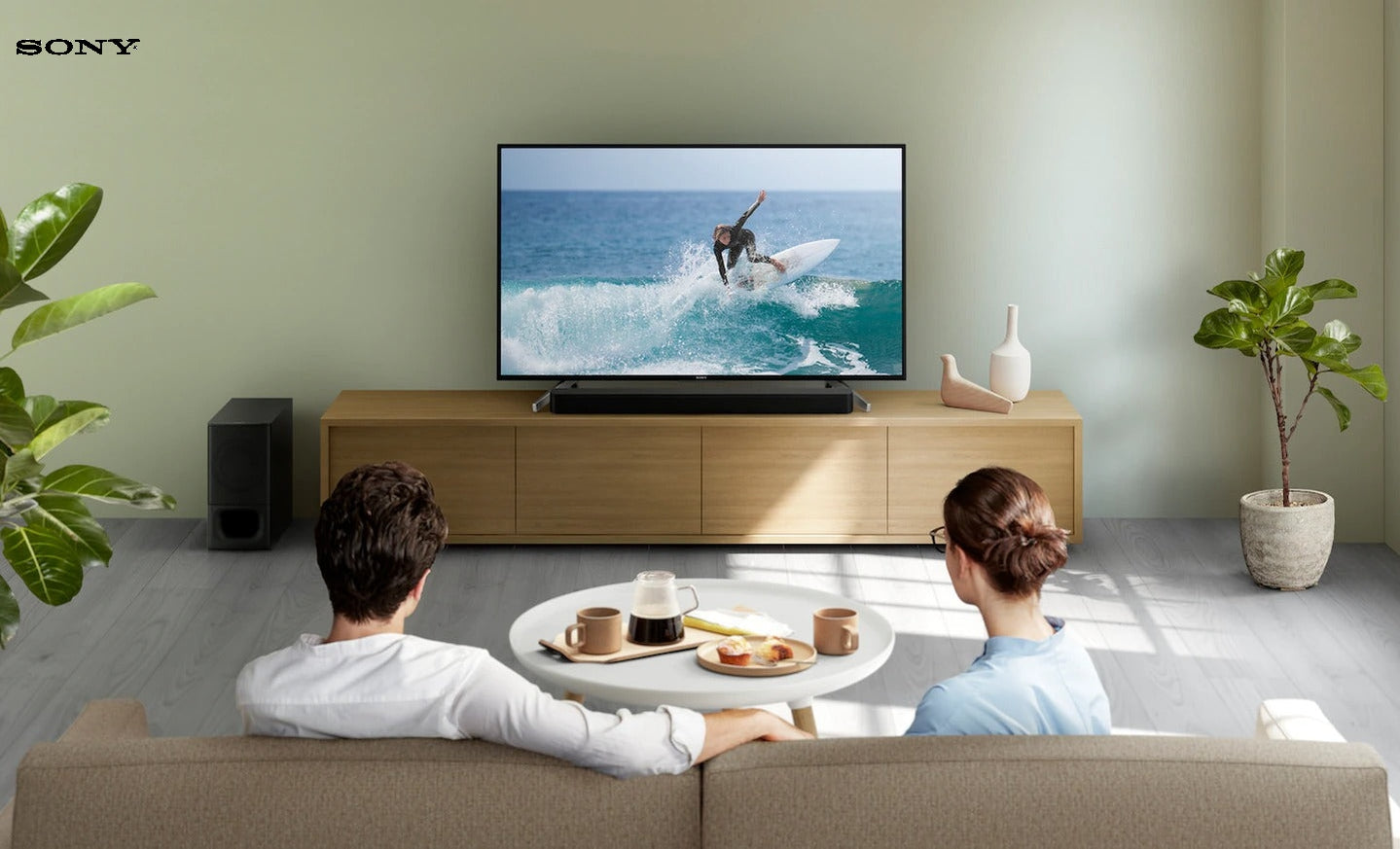 SONY 2.1ch Soundbar with Powerful Wireless Subwoofer HT-S350R Sony