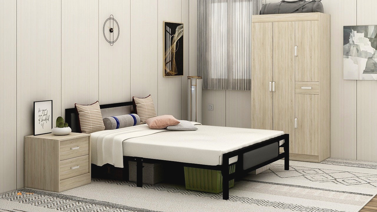 JAMES Single Metal Bed Frame AF Home