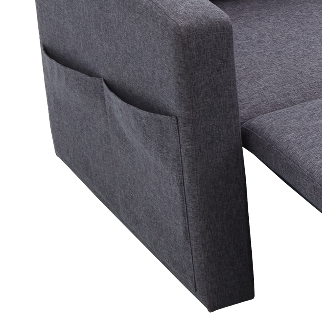 MCKINLEY Fabric Sofabed with Storage Furnigo