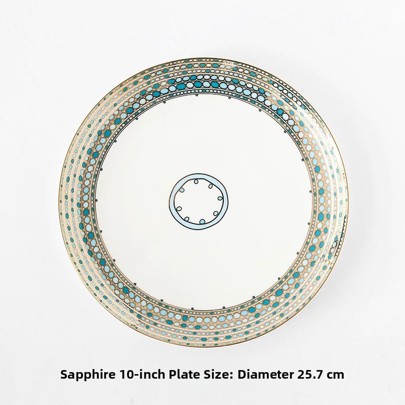 CUPURA Niro - CCS20 Luxury Bone China Tea Cup Set with Saucer Spoon and Strainer Floral Design Light Luxury European Style Gift Box Set Bohemian Powder Blue Classical Blue Rose Angel