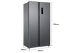 TCL - 17.8 Cu. Ft. Side By Side Refrigerator AF Home