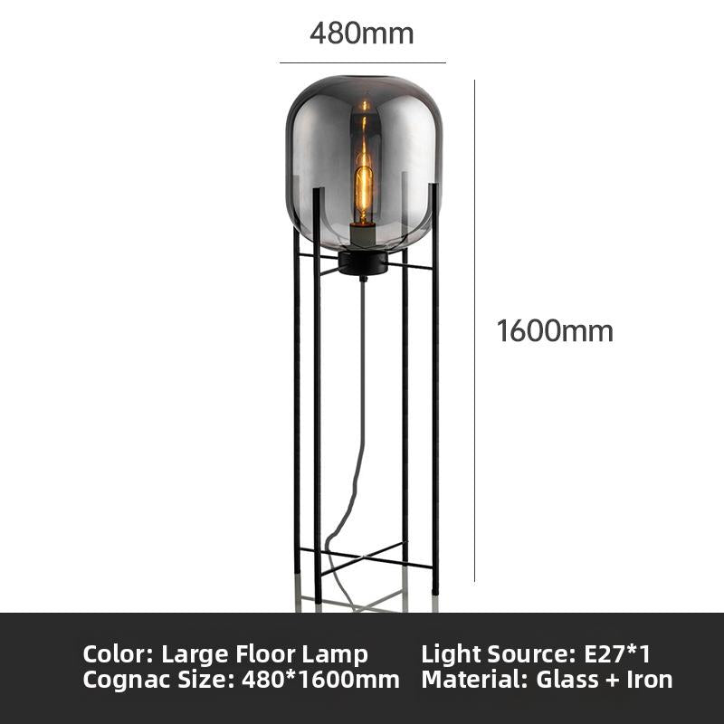 Milano Glow - Arixa - NL126 - Nordic Modern Floor Lamp with Built-in Storage, Simple Designer Lighting for Functional and Stylish Spaces - Living Room / Bedroom / Bedside / Study Milano