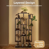 Timberra - Mirexa - ImperialZen Solid Wood Display Shelf - Tea Room / Living Room / Study Timberra