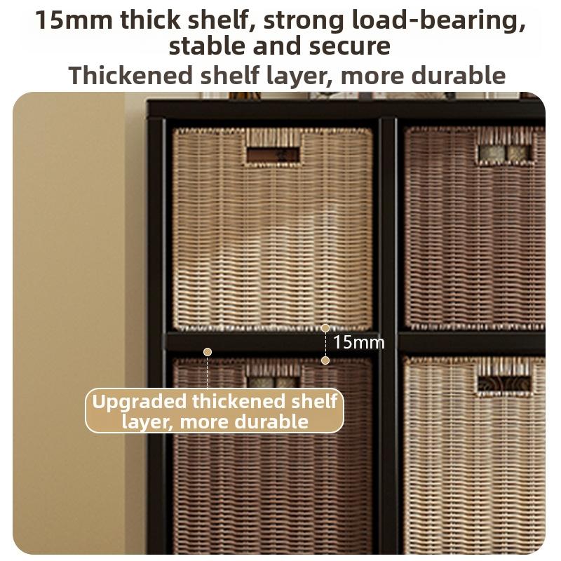 Timberra - Merry02 - LatticeWood Floor-Standing Storage Rack - Living Room Timberra