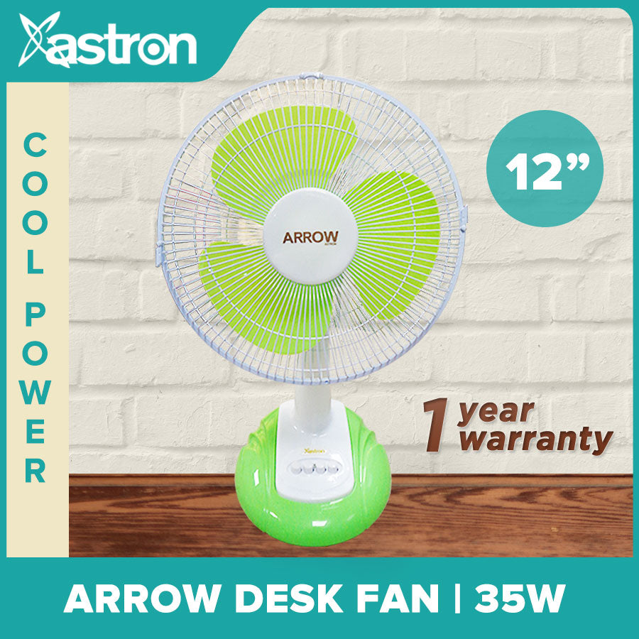 ASTRON ARROW Desk Fan 12" Electric Fan Astron