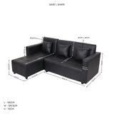 SAGE Leather L-Shape Affordahome