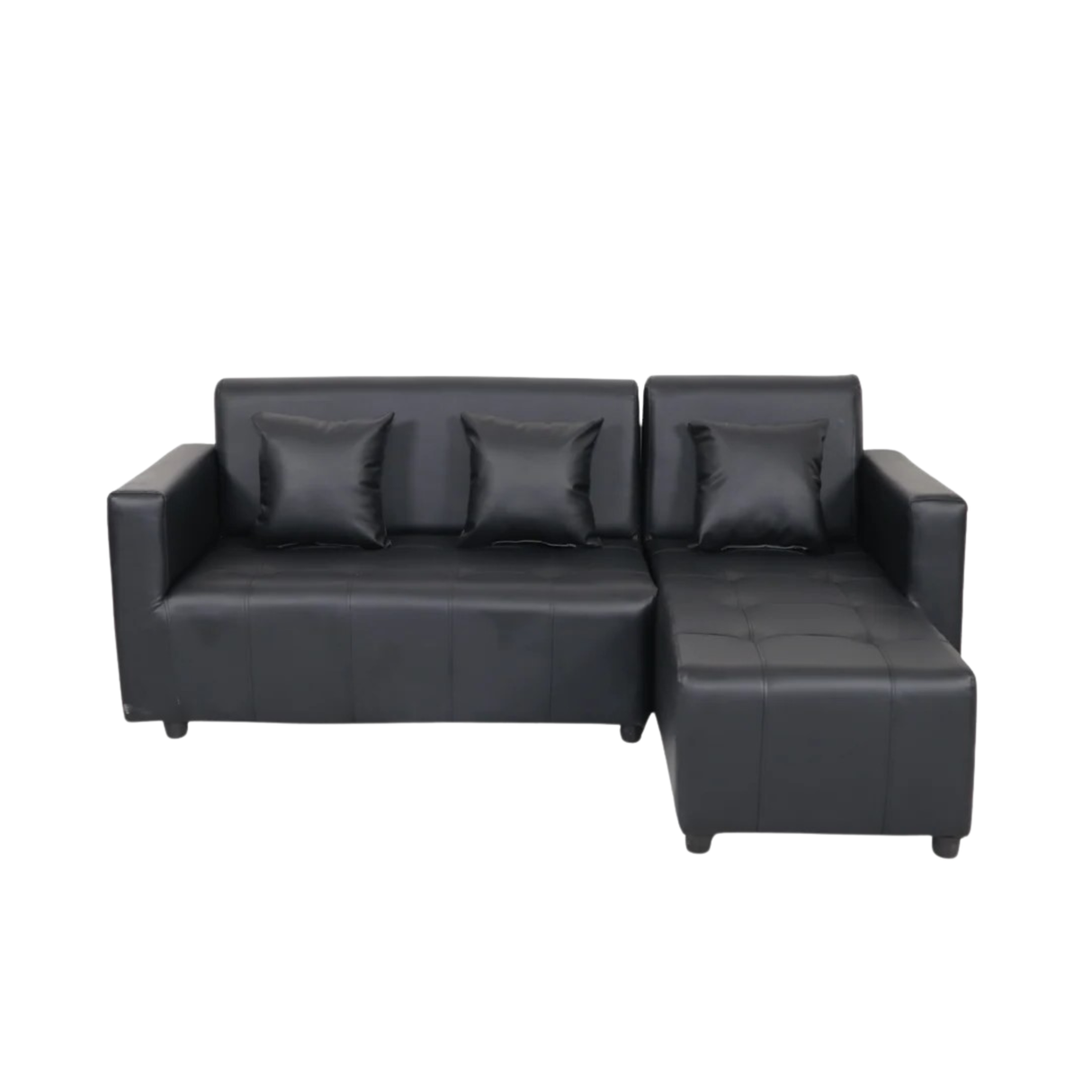Sage L-Shape Leather Sofa Set