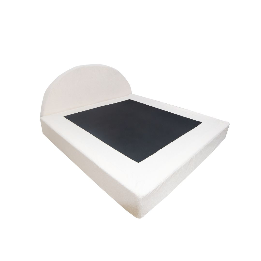 CAMILA Metal bed with Upholstered Cover Furnigo