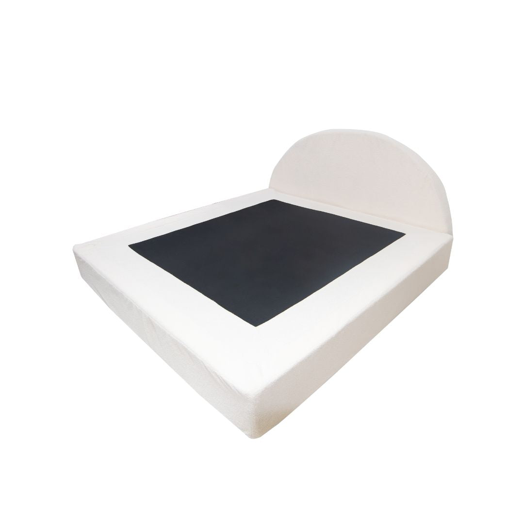 CAMILA Metal bed with Upholstered Cover Furnigo
