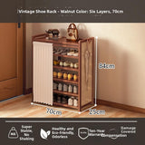 Timberra - Moonlight - MedievalGuard Narrow Shoe Rack - Entrance / Corridor / Dormitory Timberra