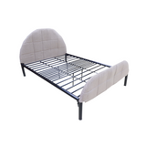 CHOCO Metal Bed Frame with Headboard and Footboard Cover Affordahome