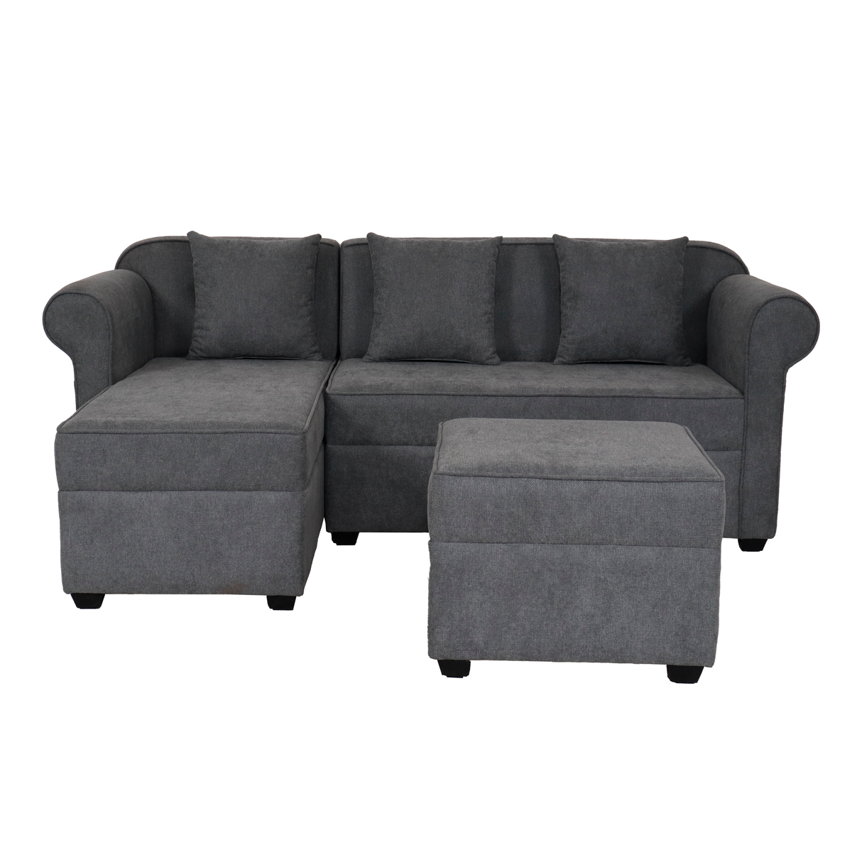 Rome L-Shape Fabric Sofa