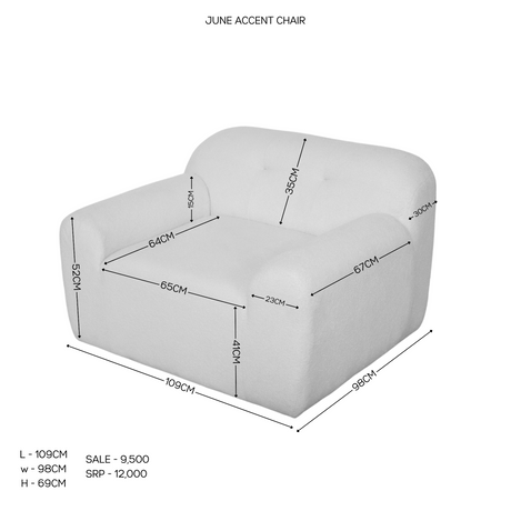 JUNE Accent Fabric Chair Affordahome