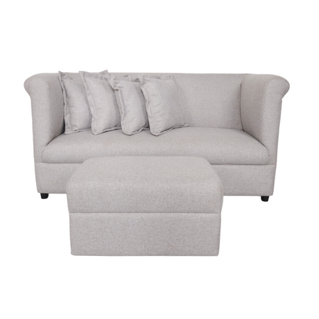 JAMIA 3 Seater with Ottoman Fabric Sofa Furnigo