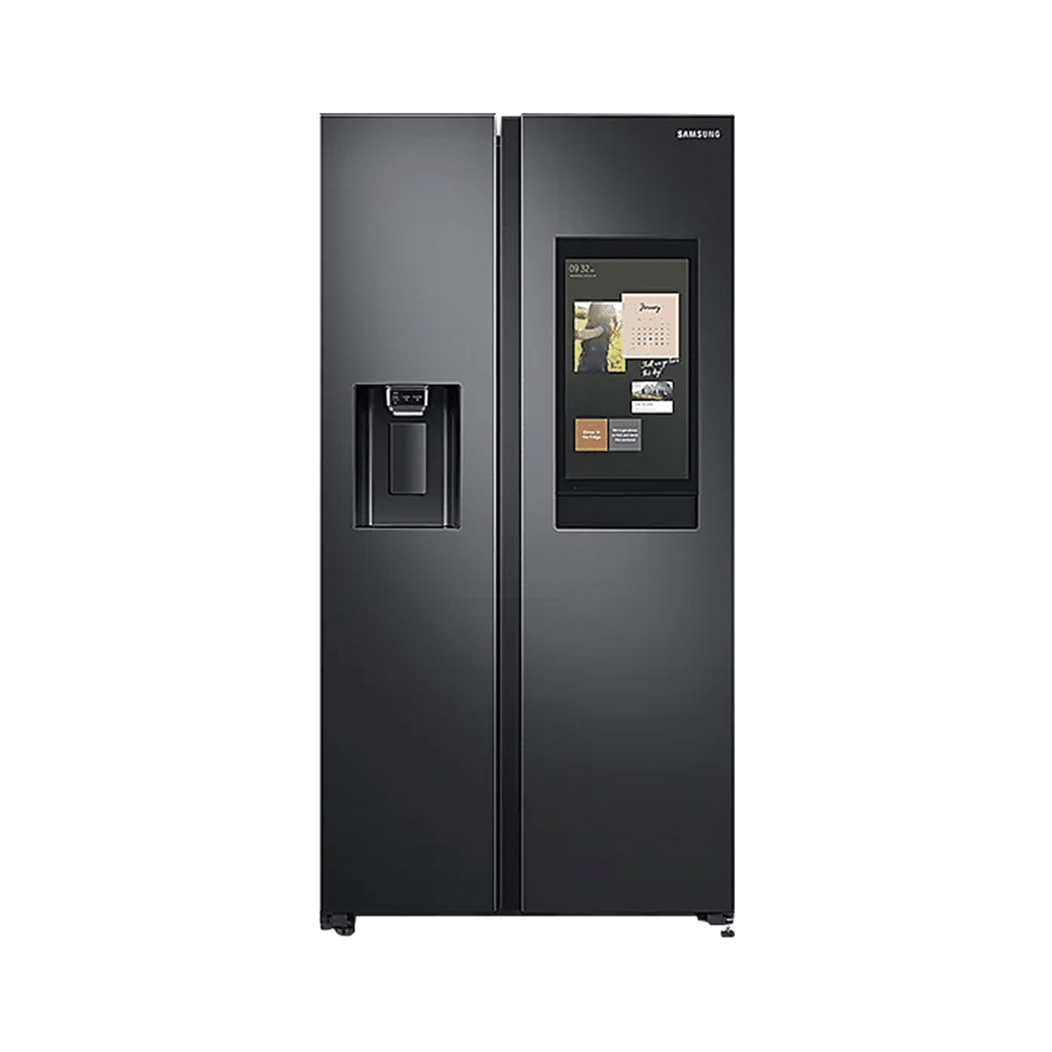 SAMSUNG RS64T5F01B4 23.2 cu.ft Family Hub Side By Side with Smart Things Connectivity Refrigerator Samsung