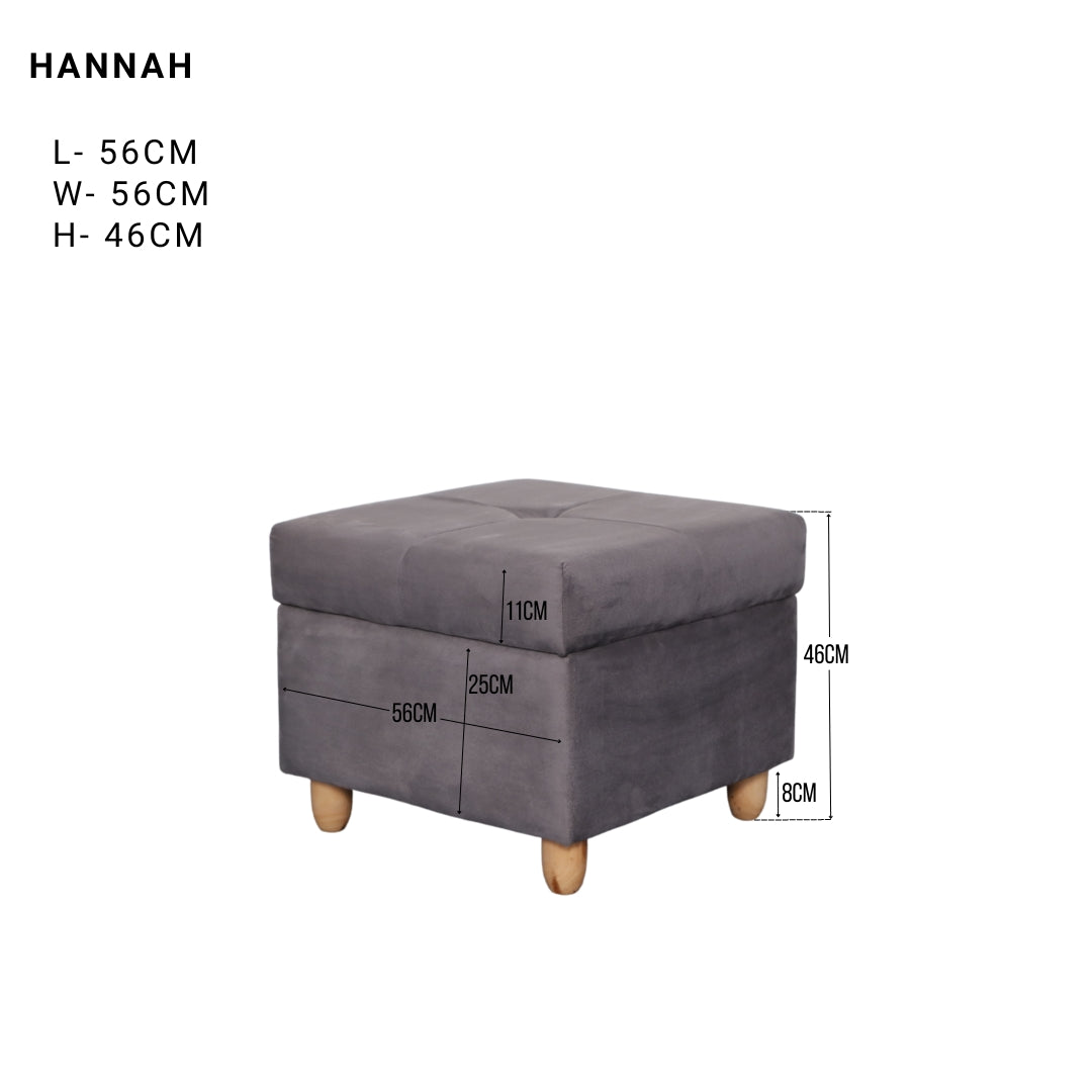 HANNAH Storage Ottoman Affordahome Furniture